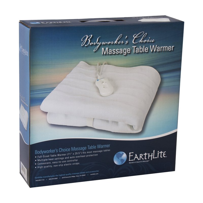 EARTHLITE BODYWORKER’S Choice Massage Table Warmer – Three Heat Settings, Felt Lined Heating Pad (30” x 71”) | One-Year Replacement Guarantee