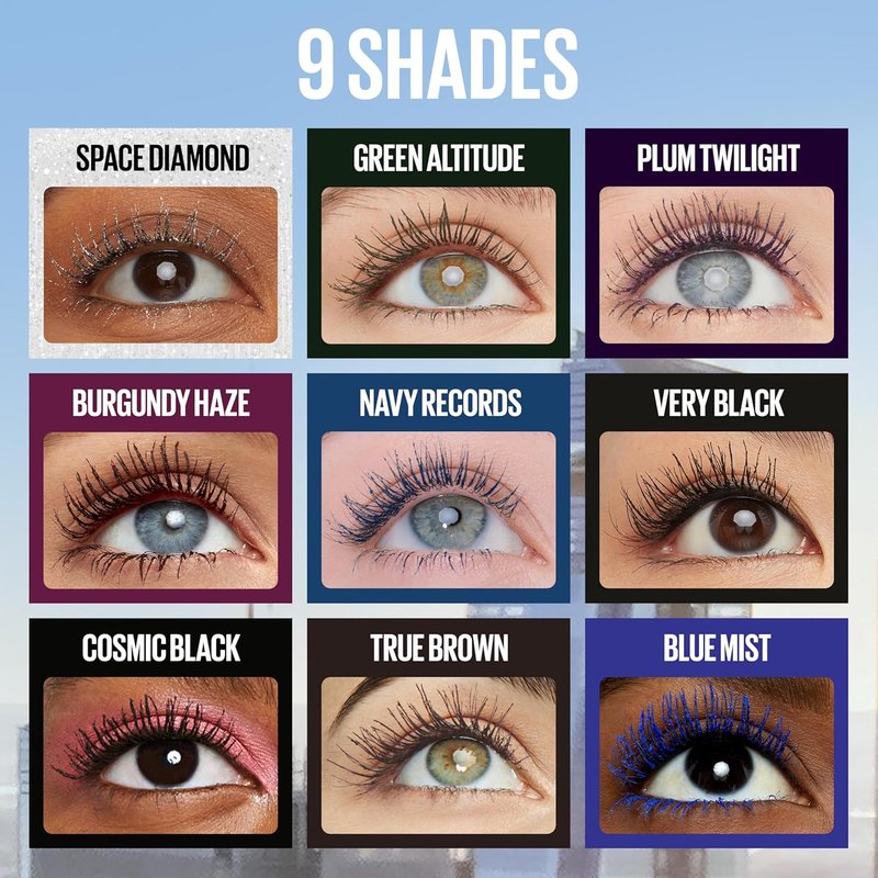 Maybelline Lash Sensational Sky High Mascara - Volumizing & Lengthening Formula, Navy | 1 Count