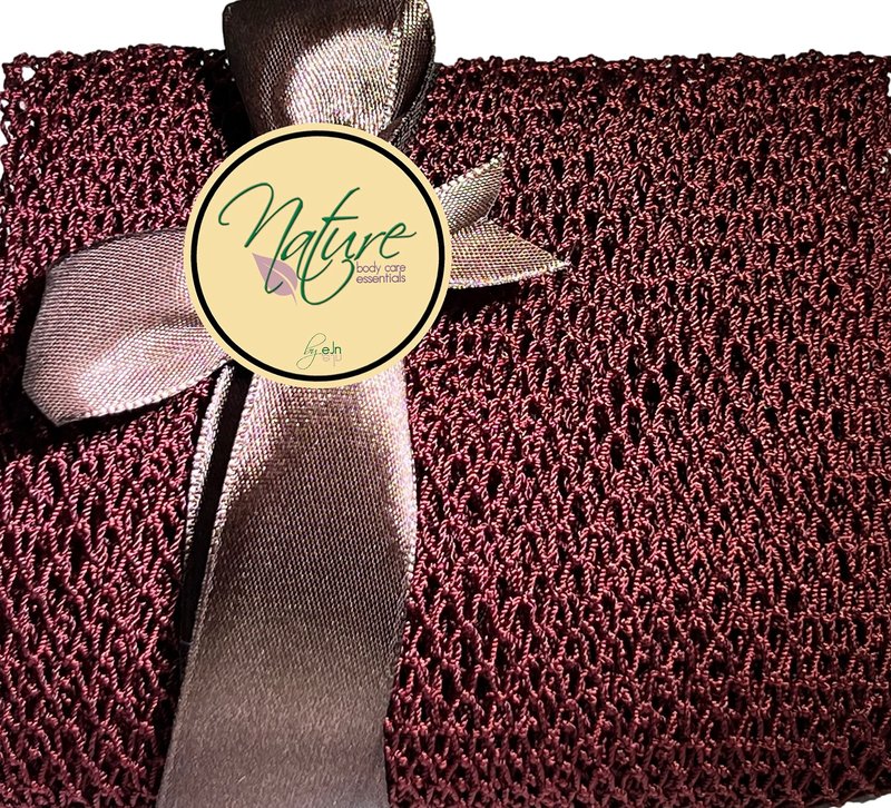 Nature by EJN - Net Bath Sponge, Long, Skin Exfoliation, African, Porous, NKN Naturals