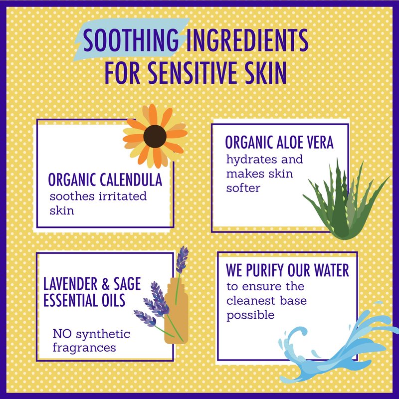 California Baby Calendula Baby Shampoo + Baby Wash | 100% Plant-Based | Soothing Lavender Body Wash For Sensitive Skin | Hypoallergenic | 562mL / 19oz