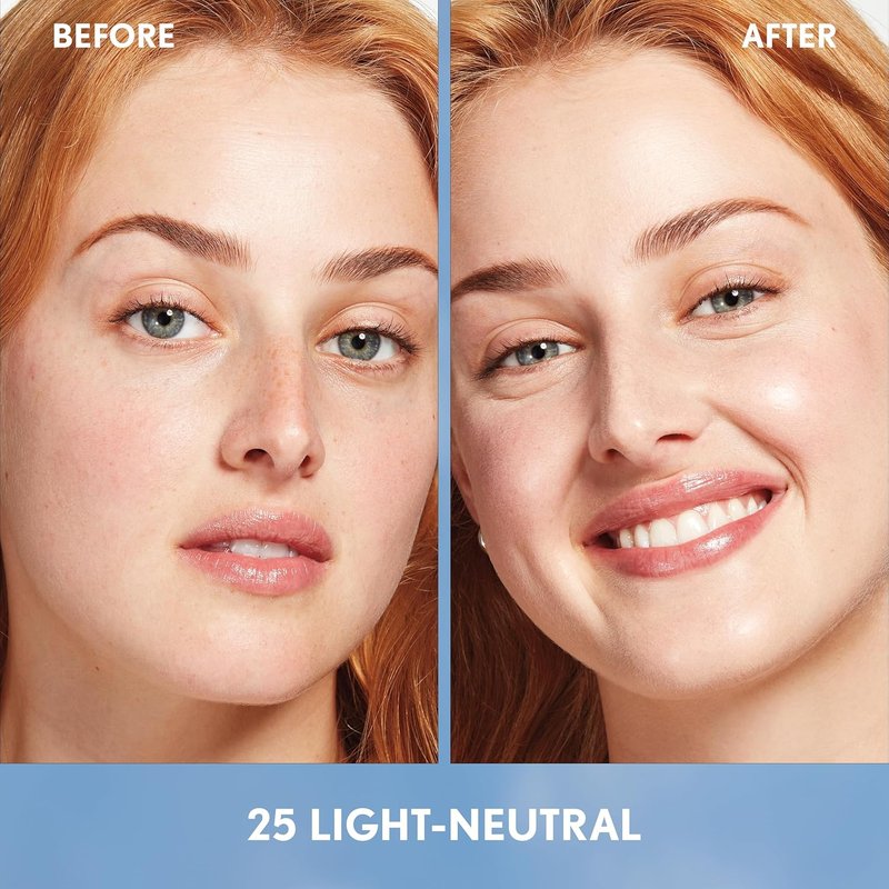 Covergirl Simply Ageless Foundation - Tinted Skincare Makeup Hybrid, Light-Neutral 25, Vegan, 1.0oz