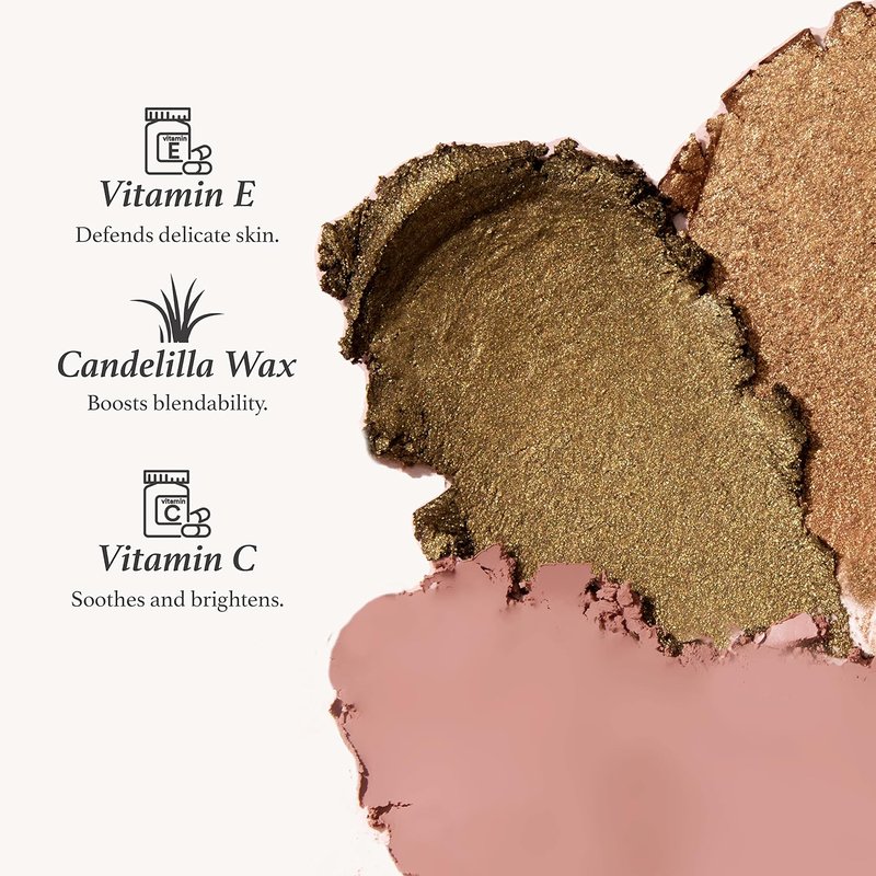 Julep Eyeshadow 101 Crème-to-Powder Waterproof Shadow Stick Duo – Long-Lasting, Crease-Proof, Easy Appy with Built-in Smudger - Pearl & Rose Shimmer
