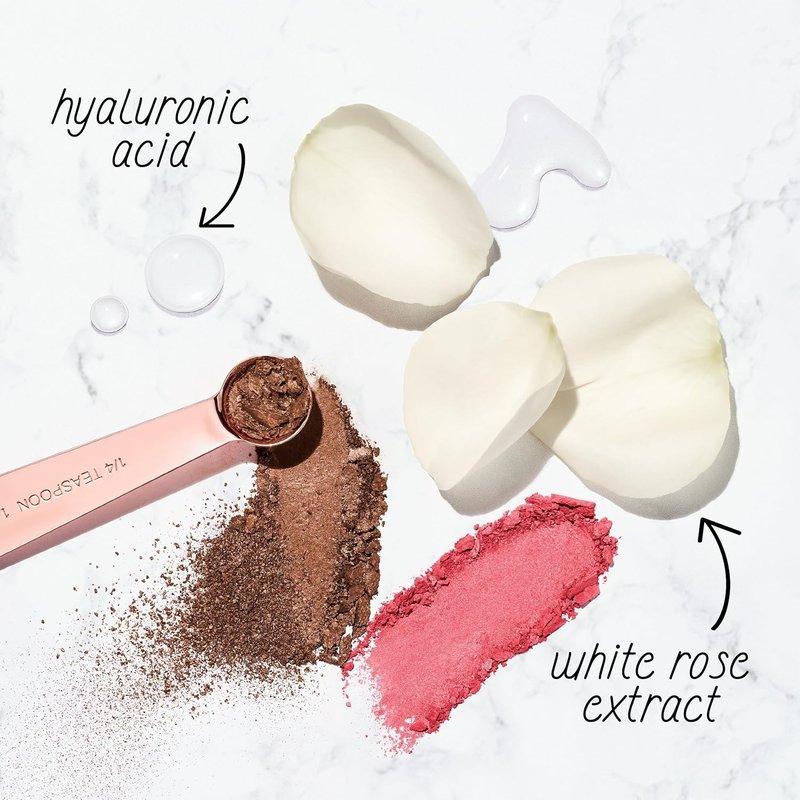 COVERGIRL TruBlend Baked Luminous Blush - Hyaluronic Acid & White Rose Extract, Rose Latte