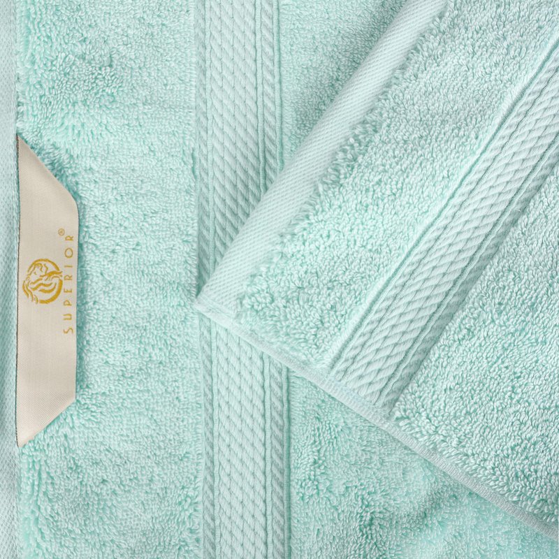 SUPERIOR Egyptian Cotton Ultra Plush & Absorbent, 8 Piece Set, Sea Foam