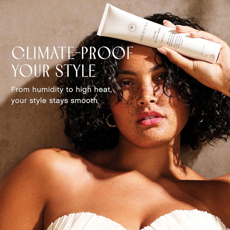 Air Dry Styling Cream - Organic Light-Hold Hair Cream | Reduce Frizz, Weightless Finish | Non-Toxic, Cruelty-Free (6 oz | 177 ml)