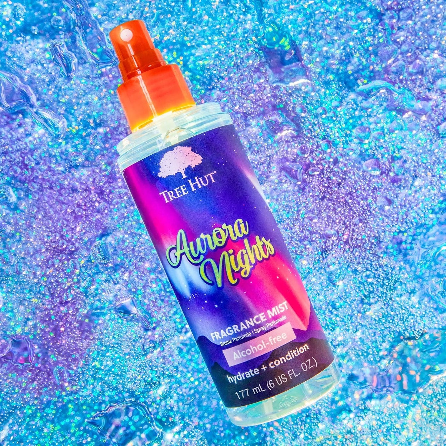 Tree Hut Aurora Nights Fragrance Mist - Hydrating, Alcohol-Free Cozy Scent | 6 fl oz