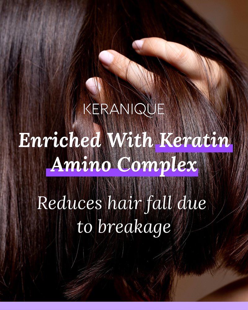 Keranique Lift & Repair Treatment Spray with Keratin Amino Complex™, Keratin Hair Treatment for Instant Volume & Body, Split End Repair, Heat Protectant, Sulfate, Dye & Paraben Free, Unscented