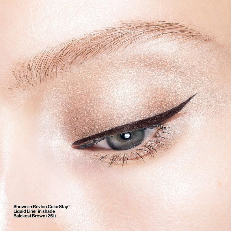 Revlon ColorStay Liquid Eyeliner - Waterproof, Smudgeproof, Ultra-Fine Tip - 251 Blackest Black, 0.08 Fl Oz