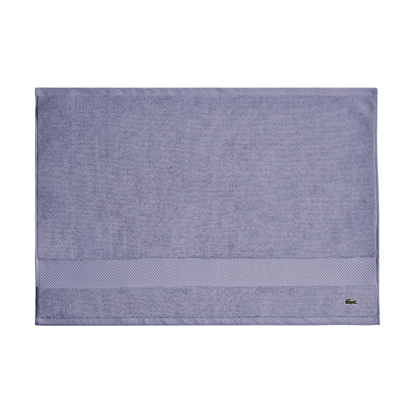 Lacoste Heritage 100% Supima Cotton Tub Mat, Light Denim, 21" x 31" – Highly Absorbent & Quick Drying, Premium Super Soft Bath Towel, Bathroom Essential, Gift for All Occasions, Machine Washable