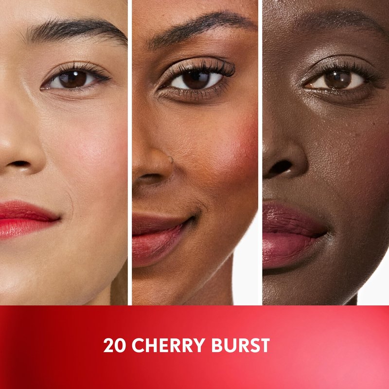 COVERGIRL Clean Fresh Jelly Water Tint, Lip & Cheek Tint, Transfer-Proof, Hydrating - 20 Cherry Burst (Cherry Red)