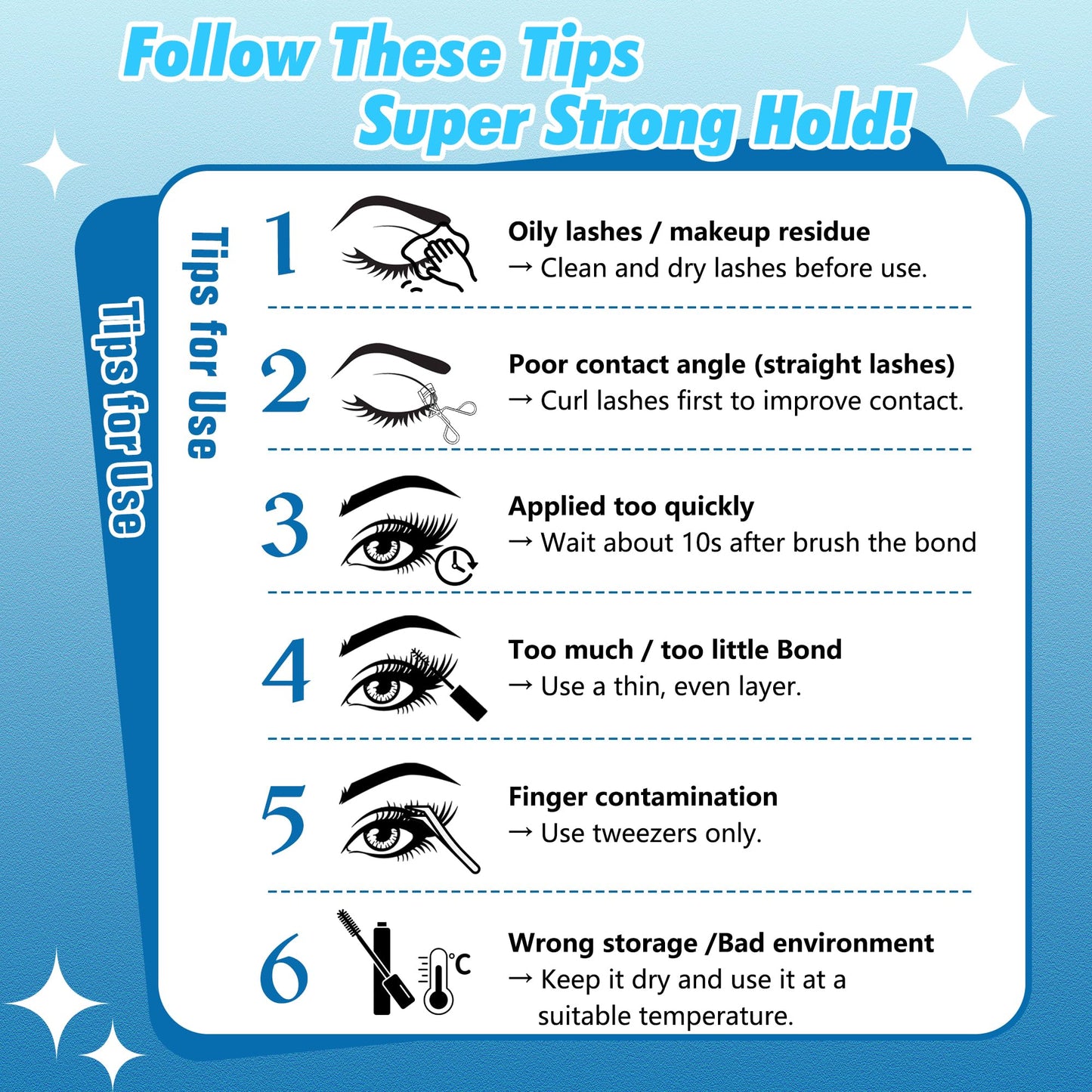 Waterproof Lash Cluster Glue for Shower/Washing/Swimming, 72H Long-Lasting Hold for Sensitive Eyes, Hypoallergenic Lash Bond and Seal for Eyelash Cluster DIY Lash Extensions, Beginner Friendly, LANKIZ