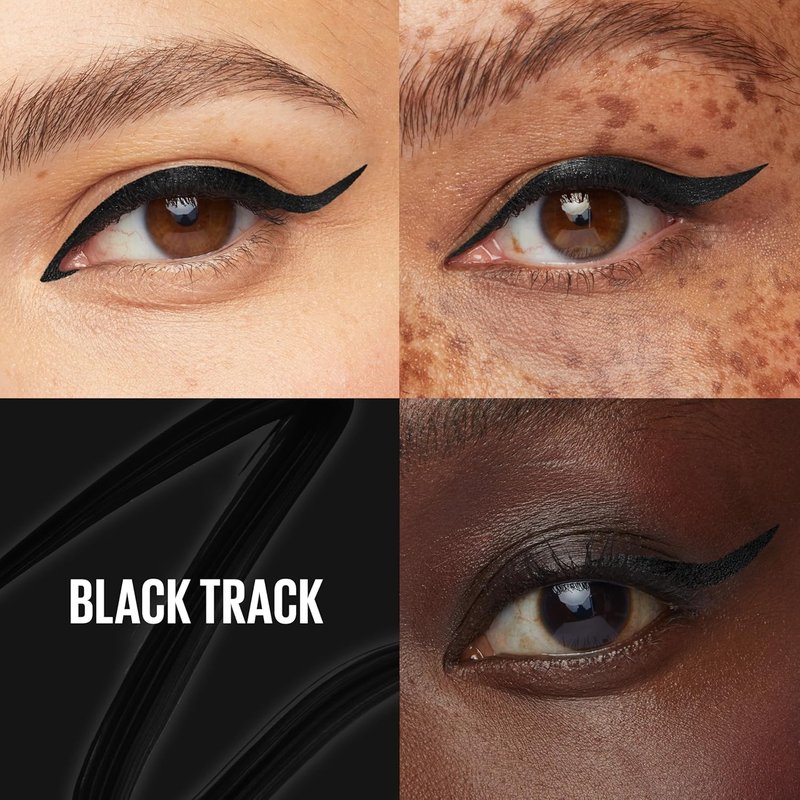Maybelline Tattoo Studio Liquid Eyeliner - Waterproof, 24-Hour Wear, Black Track | 1 Count