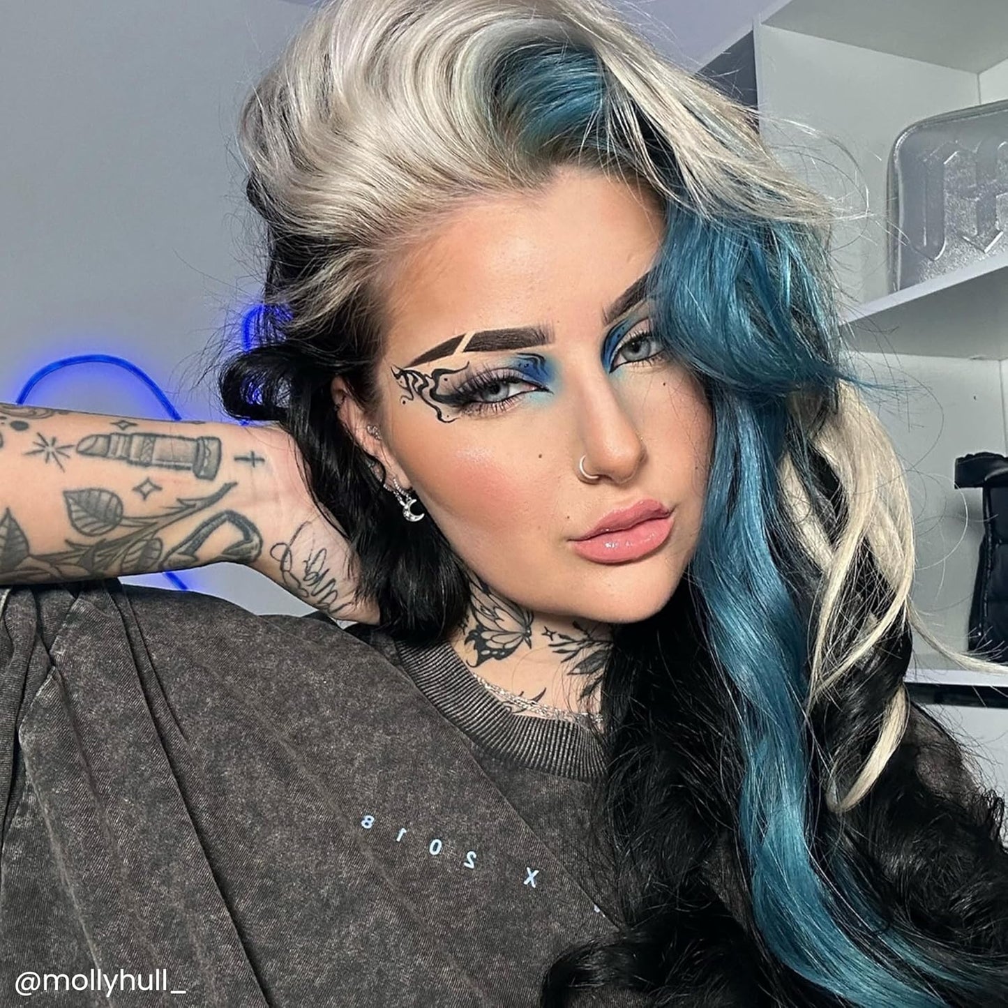Vegan Semi-Permanent Hair Color Dye - Arctic Fox Blue Jean Baby (4 Fl Oz) | Cruelty-Free Formula