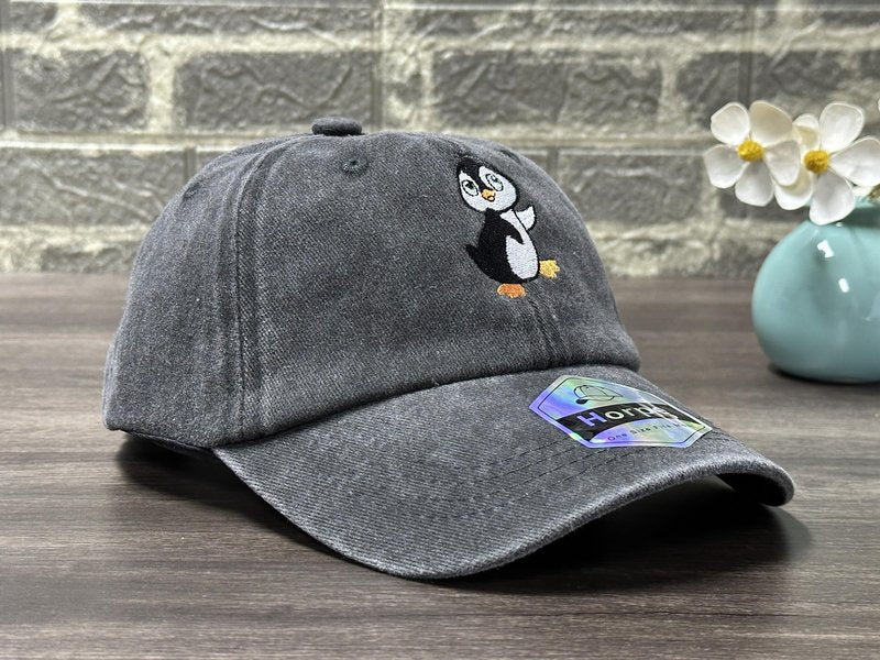 Horpe Kid Penguin Baseball Cap, Antarctic Animal Gifts for Boys and Girls, Adjustable Cotton Present Baseball Cap for Child to Zoo, Birthday Parties