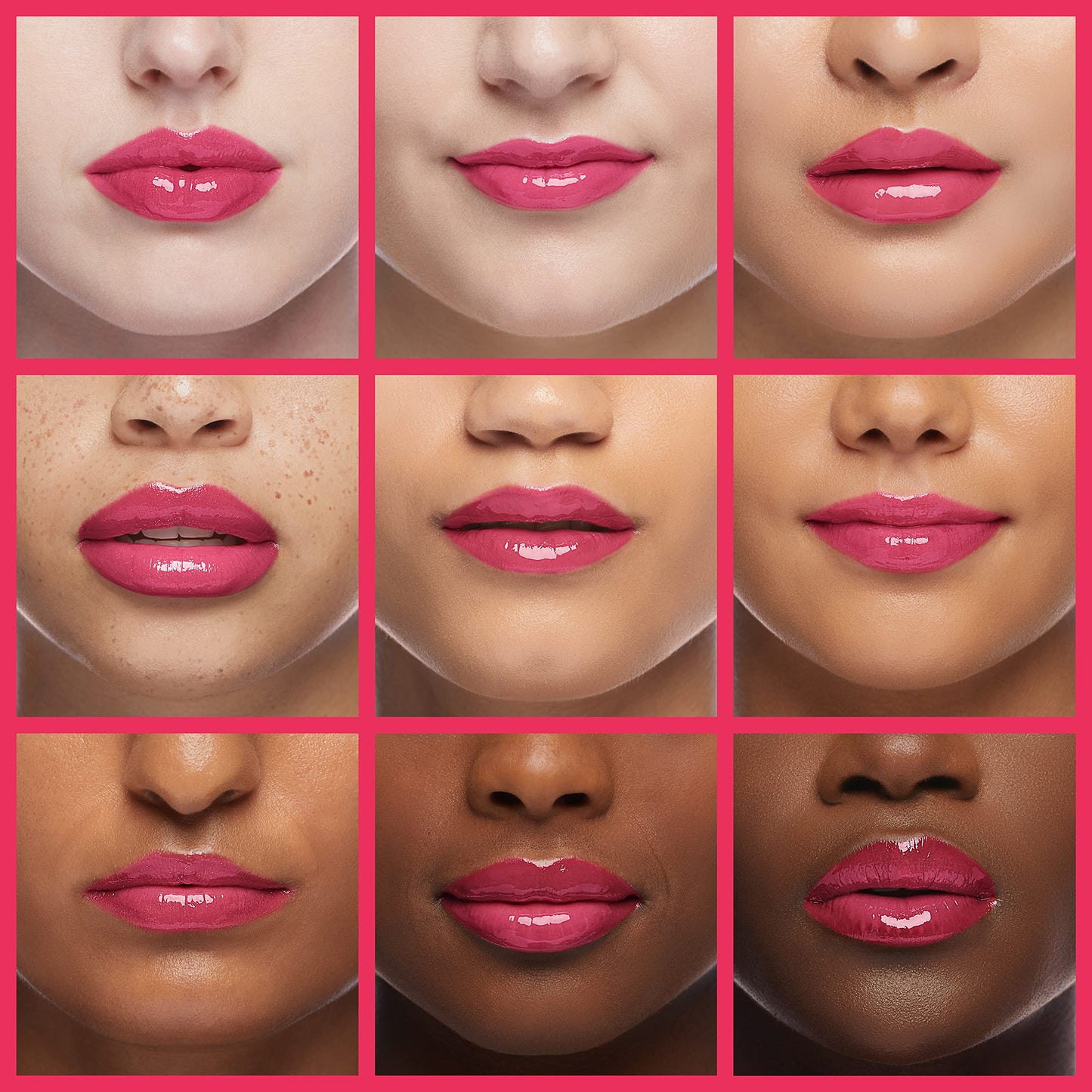 GECOMO Hydrating Lip Glow Oil, Lip Oil Gloss Transparent Toot Tinted Nourishing Long Lasting Repairing Lightening Lip Lines (CHERRY) 0.2 OZ