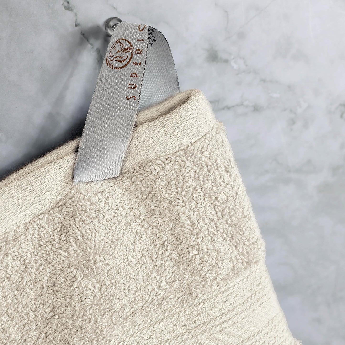 Superior Long Staple 100% Combed Cotton 700GSM 2-Piece Solid Bath Sheet Set for Bathroom, Shower, Kitchen-Super Soft, Plush, Highly Absorbent, Assorted 2-Piece Bath Seets, Almond