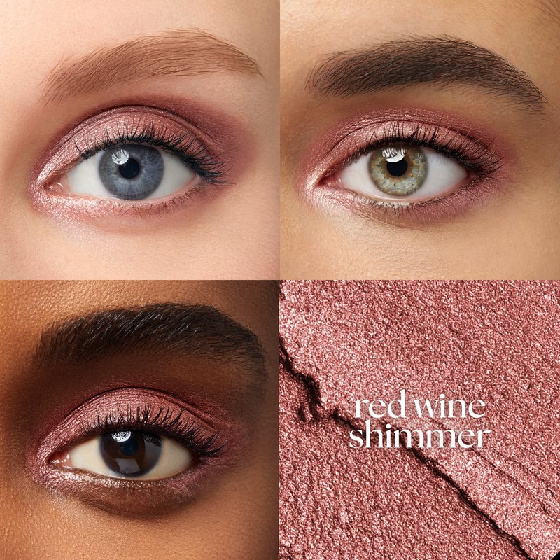 Julep Eyeshadow 101 Cream-to-Powder Waterproof Shadow Stick – Red Wine Shimmer – Long-Lasting, Crease-Proof, Warm Red Shimmer Cream Eyeshadow with Built-in Smudger