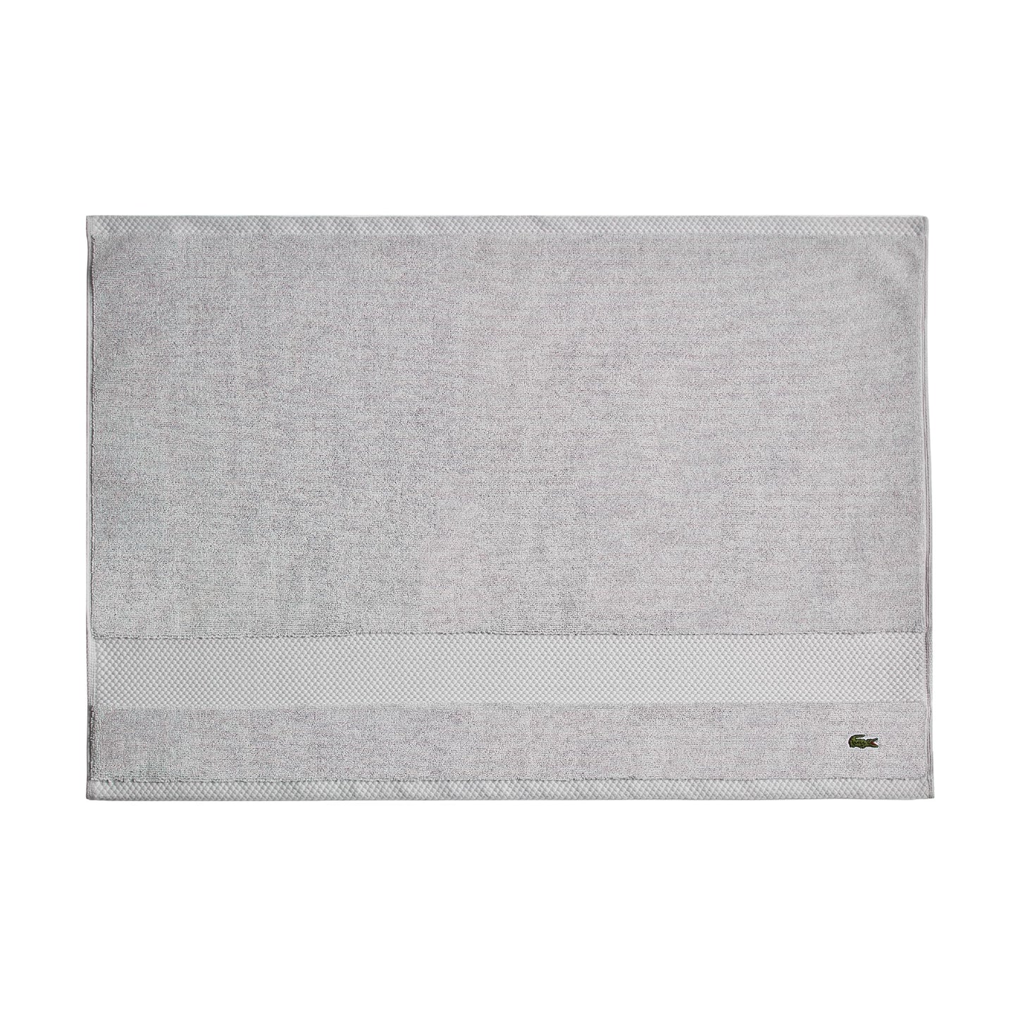 Lacoste Heritage 100% Supima Cotton Tub Mat, Microchip, 21" x 31" – Highly Absorbent & Quick Drying, Premium Super Soft Bath Towel, Bathroom Essential, Gift for All Occasions, Machine Washable
