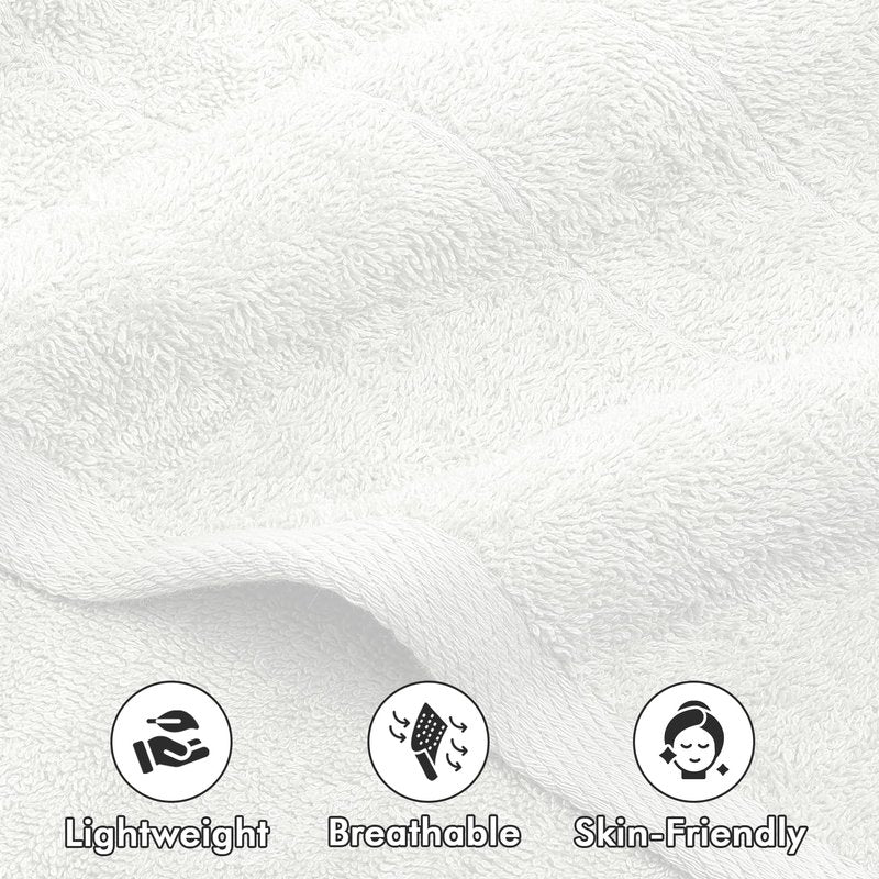 Novo Home Bath Sheets – Extra Large Bathroom Sheet Set – Pack of 2 Jumbo Towels White (71x35in) – 100% Cotton Soft Quick Dry Large Bath Towels for Adults Hotel Spa Bathroom Use