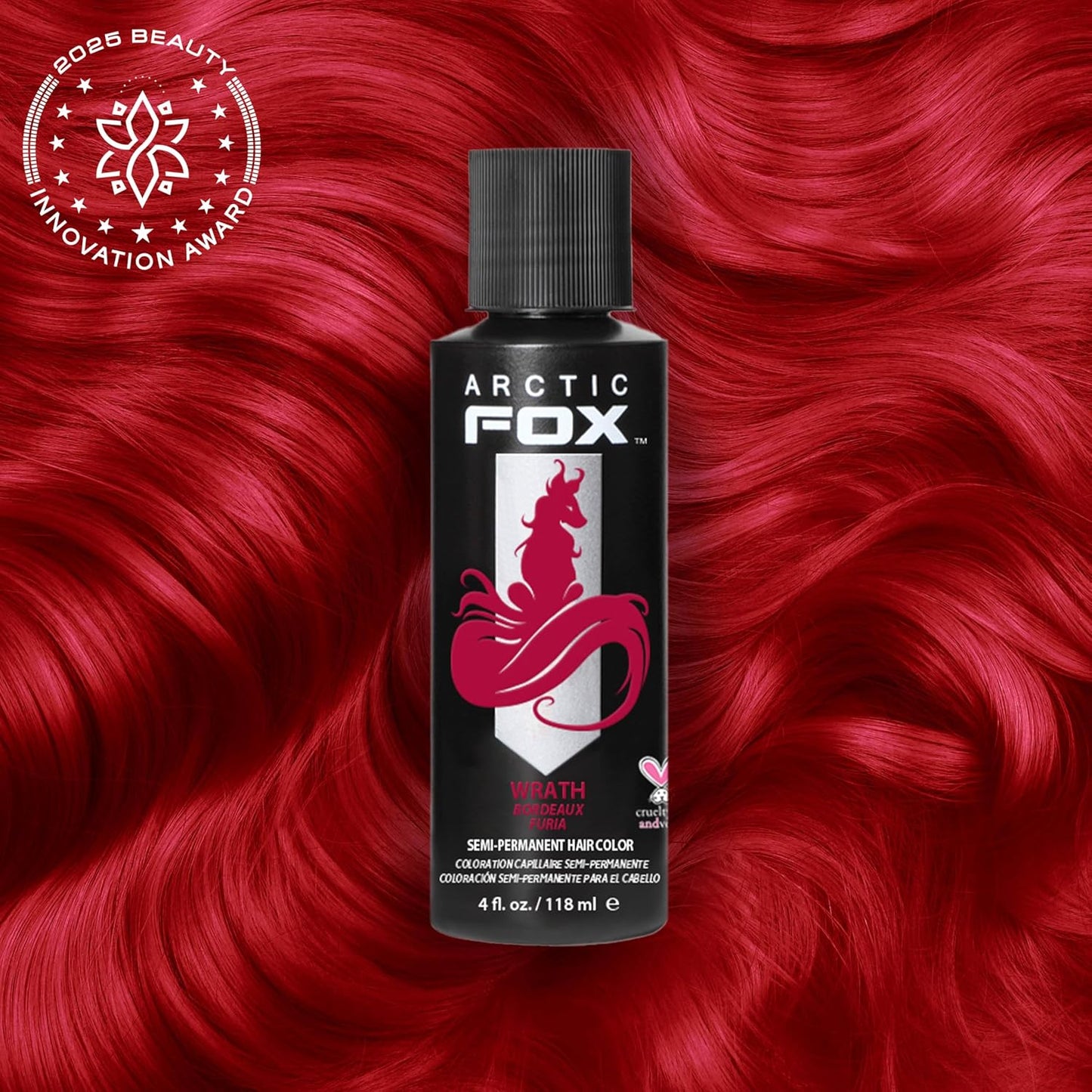 Vegan Semi-Permanent Hair Color Dye - Arctic Fox Wrath (4 Fl Oz) | Cruelty-Free Hair Tint