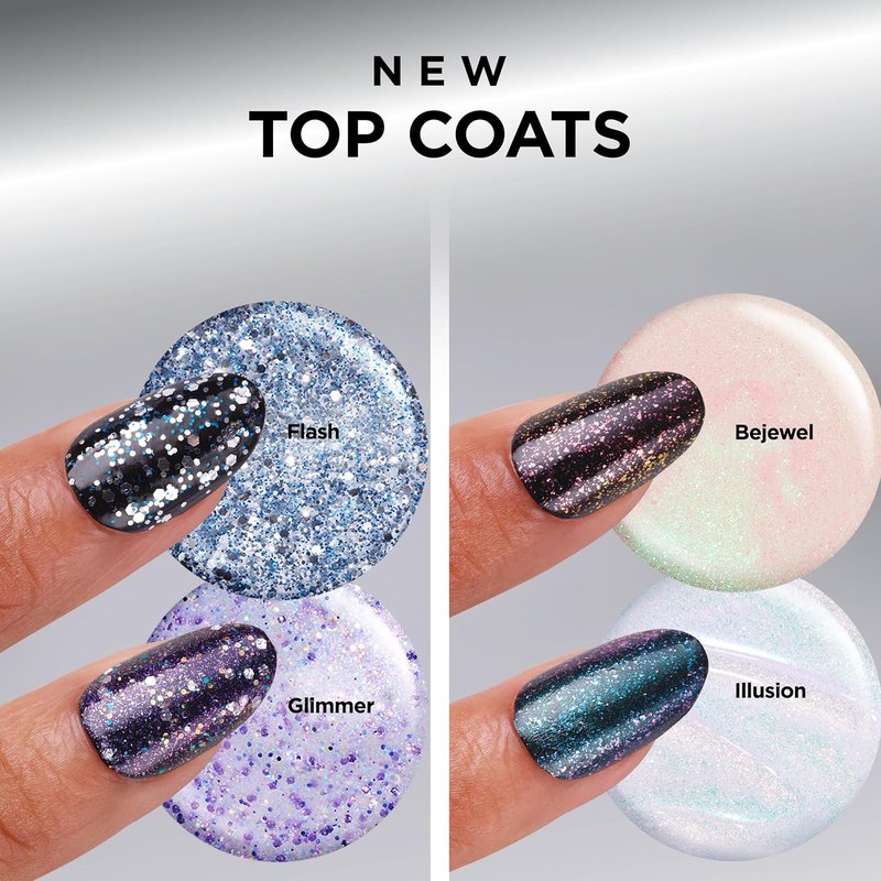 Sally Hansen Insta-Dri Nail Polish Top Coat - Quick Dry, Streak-Free Shine | Shimmery Purple Finish