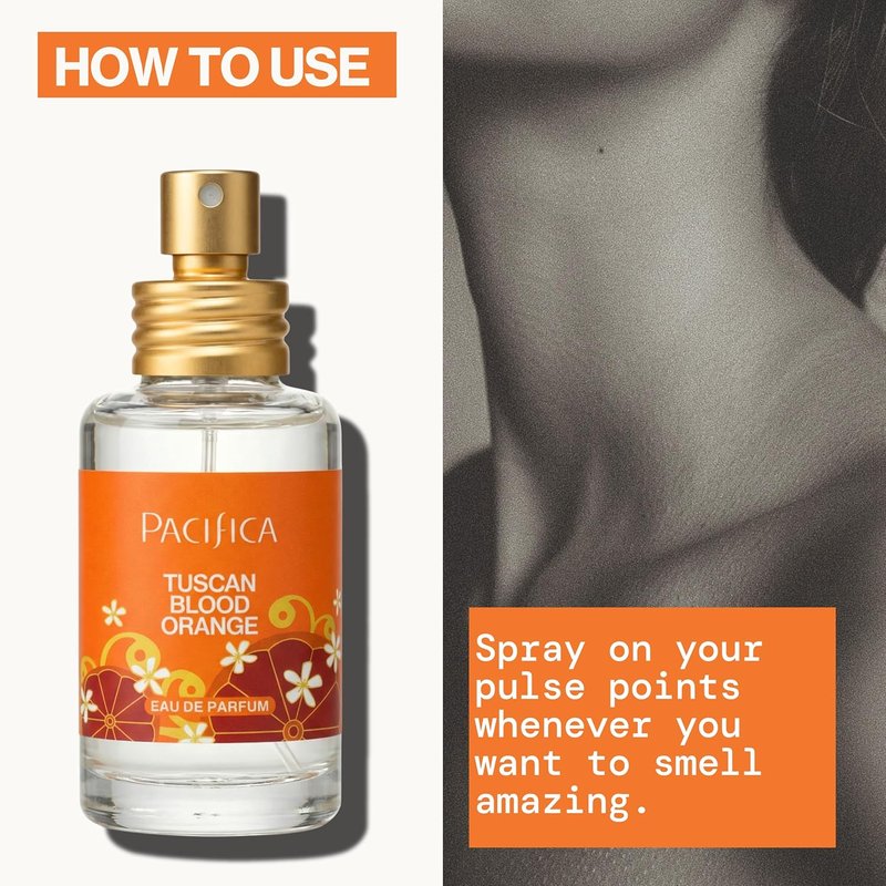 Pacifica Tuscan Blood Orange Perfume Spray for Women | Vegan & Cruelty-Free Fragrance