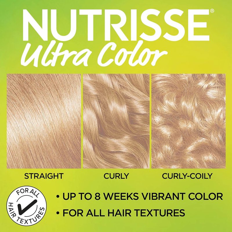 Garnier Nutrisse Ultra Color Permanent Hair Dye - LB1 Ultra Light Cool Blonde | Nourishing Creme, 1 Count