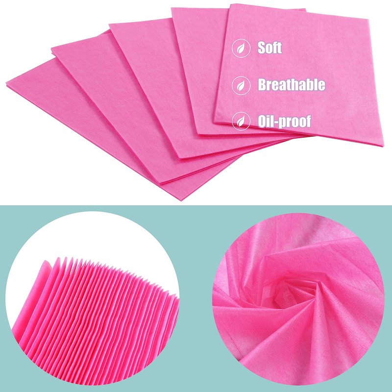 Disposable Bed Sheets for Massage Table 100 Pcs 31" x 71" Waterproof Massage Table Sheets Soft Non Woven Fabric SPA Massage Table Bed Cover Breathable for Beauty Tattoos Waxing Travel (Pink)