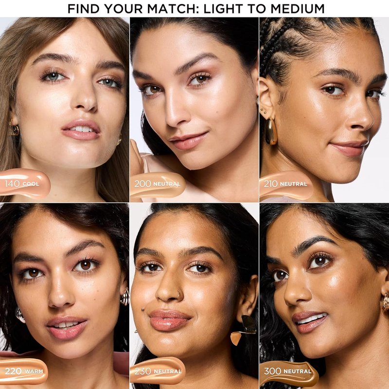 L'Oreal Paris Lumi Le Glow Skin Tint - Lightweight Water-Based Tinted Serum for Radiant Skin | Neutral 200, 0.85 Fl Oz
