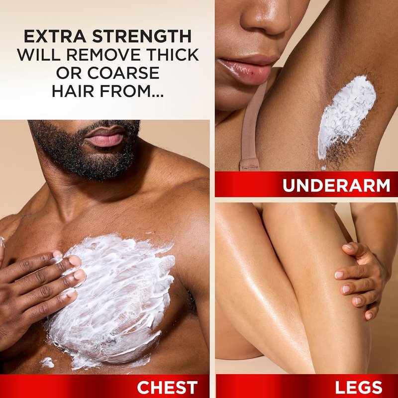 Magic Razorless Shaving Cream - Extra Strength Depilatory Hair Removal for Body Hair | 6 oz