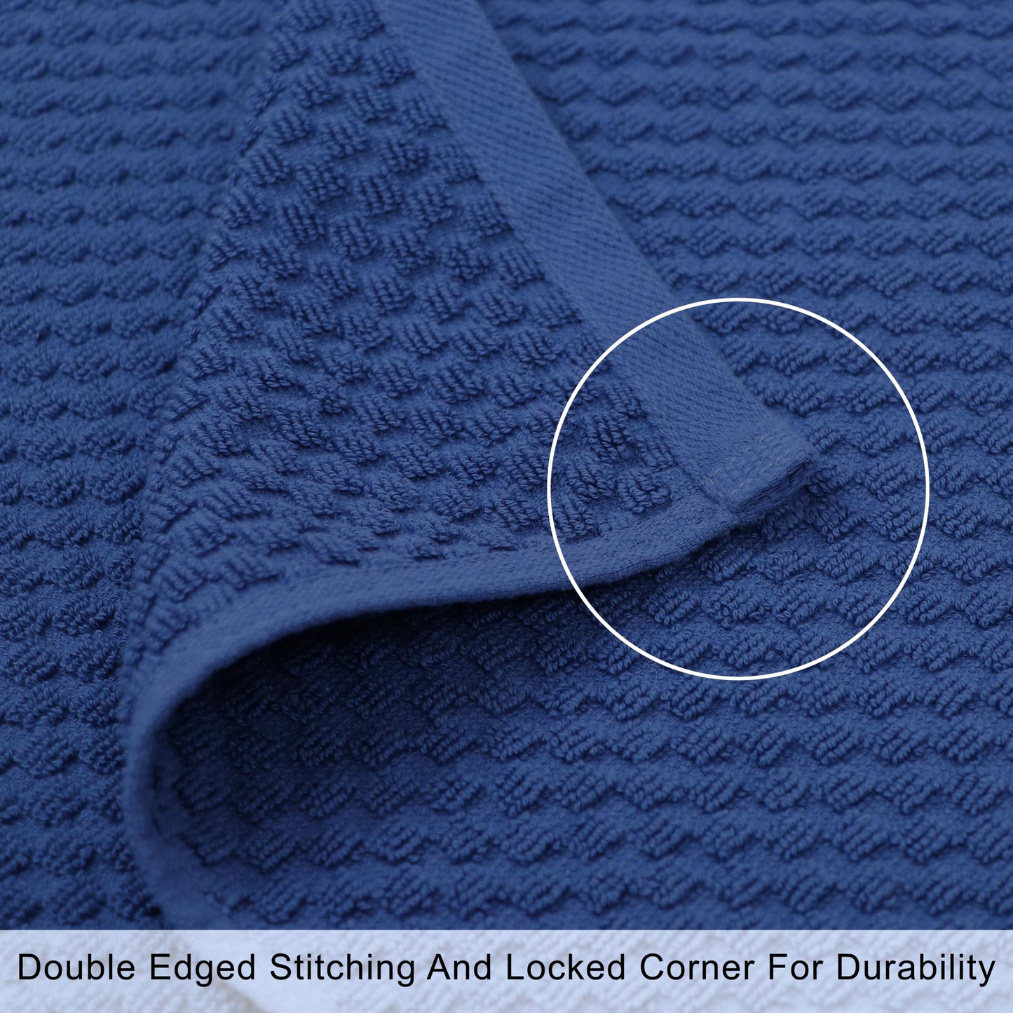 COTTON CRAFT Waffle Bath Sheets - Set of 2 Luxury Euro Spa Waffle Weave Bath Sheet Towels - 100% Ringspun Cotton Bath Sheet - Absorbent Quick Dry Bath Towel Sheet - Oversized 35 x 70 inches - Blue