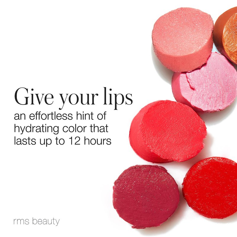 RMS Beauty Tinted Daily Lip Balm - Hydrating Sheer Lip Tint with Shea & Mango Butter, Natural Color, Vegan, Non-Sticky, Nourishing Lip Care Balm, 0.15 oz