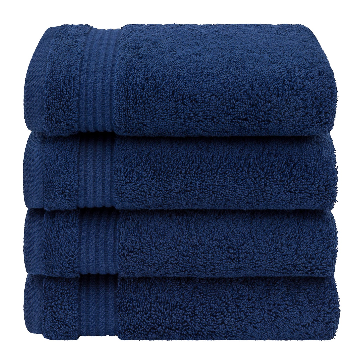 American Veteran Towel, Hand Towels for Bathroom Set of 4, 100% Cotton Turkish Hand Towel Sets, Soft Hand Face Towels, Navy Blue Hand Towels