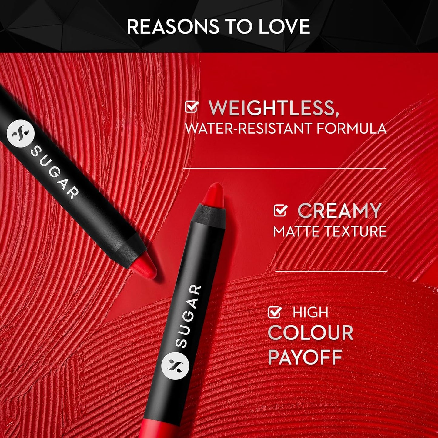 SUGAR Cosmetics Matte Crayon Lipstick - Long-Lasting 8+ Hours | 2.8g Rose Dawson