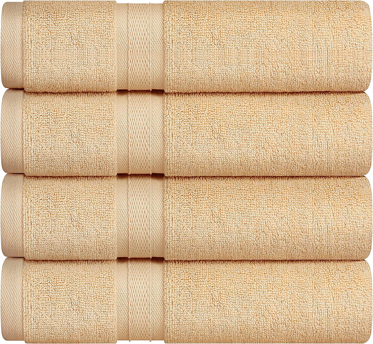 Towel and Linen Mart 100% Cotton White 6 Pack Bath Towel Set, Quick Dry, Super Absorbent, Light Weight, Soft Feel for Hotel, Spa and Bathroom (27 X 54)