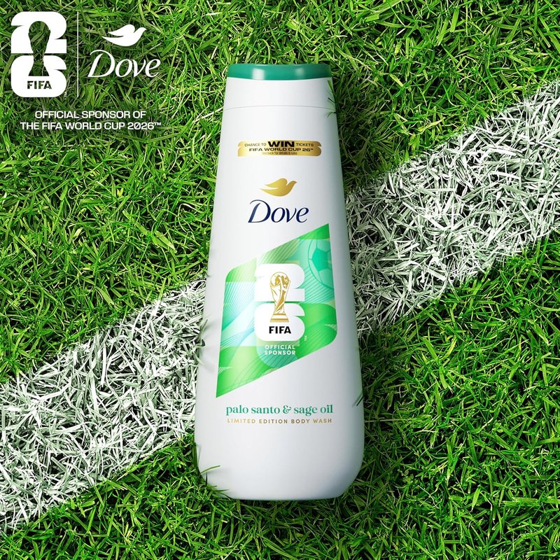 Dove Limited Edition FIFA World Cup 2026 Hydrating Body Wash 3-Pack - Palo Santo & Sage Oil, 24-Hour Nourishing Moisture