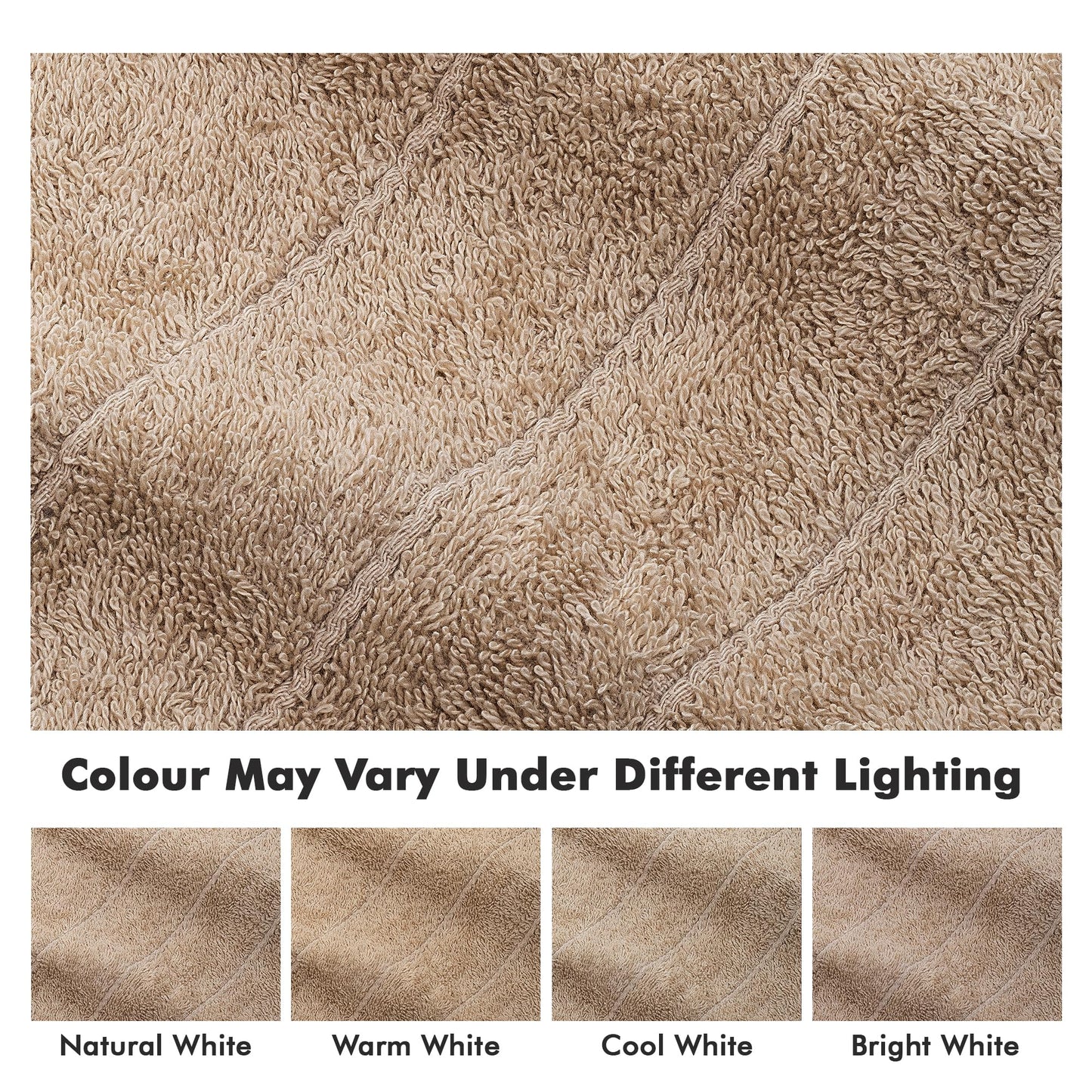 Novo Home Bath Sheets – 550 GSM Extra Large Bathroom Sheet Set – Pack of 2 Jumbo Towels Beige (71x35in) – 100% Ring Spun Cotton Soft Quick Dry Large Bath Towels for Adults Hotel Spa Bathroom Use