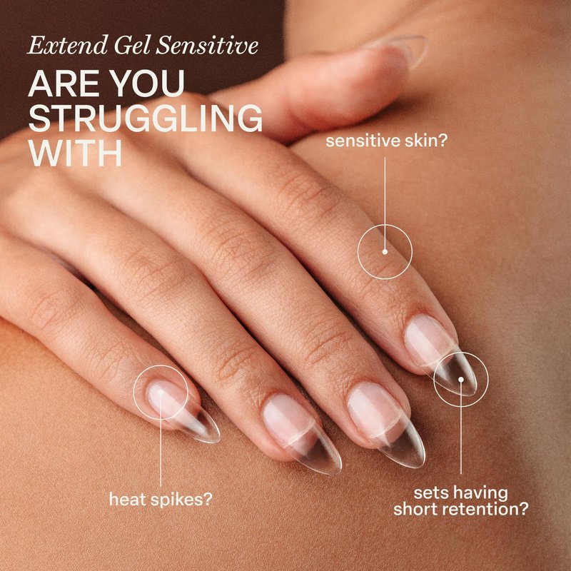 Aprés Extend Gel Sensitive - HEMA-Free Soak Off Gel-X Tips Adhesive (15 ml)