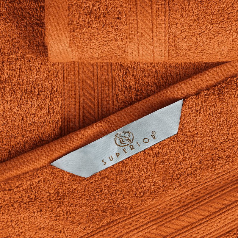 Superior Long Staple 100% Combed Cotton 700GSM 8-Piece Solid Towel Set for Bathroom, Shower-Super Soft, Plush, Assorted 8-Piece Towels, 4 Face/Washcloths, 2 Hand Towels, 2 Bath Towels, Sandstone