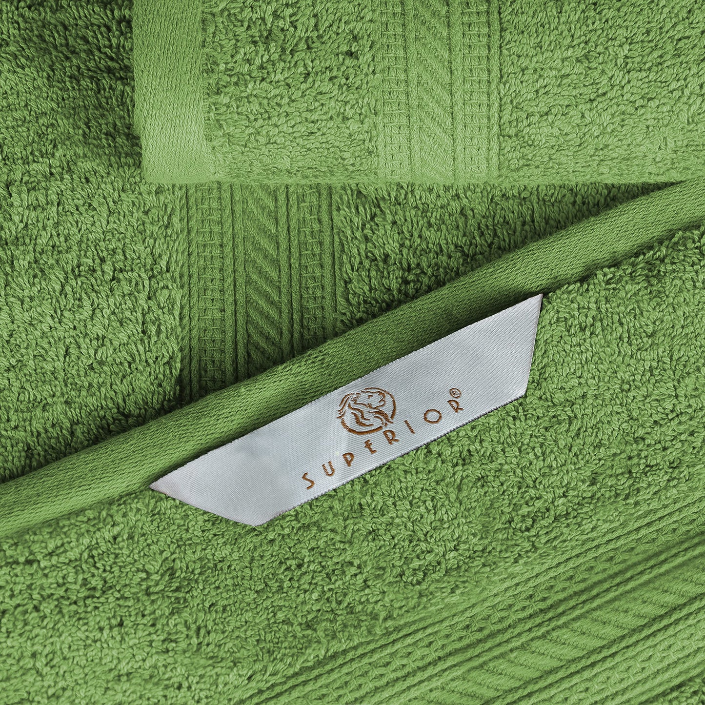 Superior Long Staple 100% Combed Cotton 700GSM 2-Piece Solid Bath Sheet Set for Bathroom, Shower, Kitchen-Super Soft, Plush, Highly Absorbent, Assorted 2-Piece Bath Seets, Green Essence