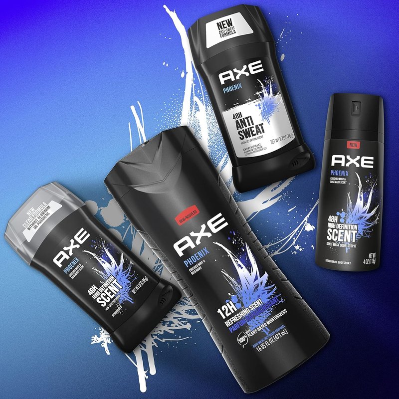 Axe Body Spray Deodorant - Long Lasting Odor Protection | Aluminum-Free Phoenix Scent, 4oz (4 Count)