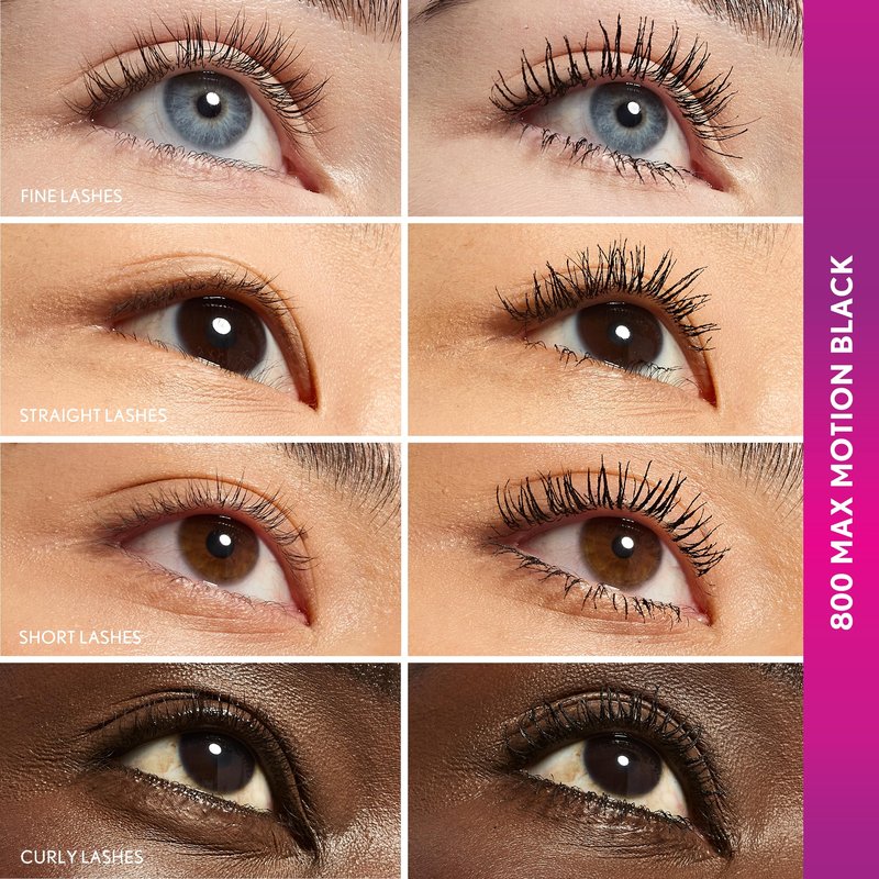 COVERGIRL Eye Enhancer Wrap Tubing Mascara, 30-Hour Wear, Visible Length, Tapered Wand, Effortless Removal, Vegan Formula - 800 Max Motion Black (Intense Black)