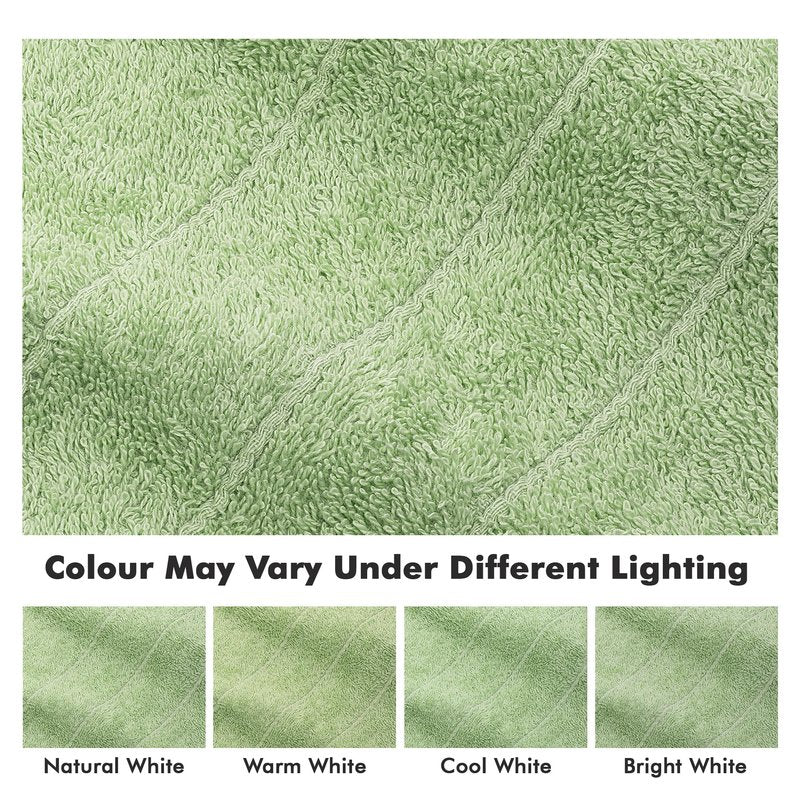 Novo Home Bath Towels Set of 4 – 100% Cotton Light Green Extra Large Towels for Bathroom, Spa Use (55x28 in) – Super Soft and Quick Dry Large Bath Sheets for Adults