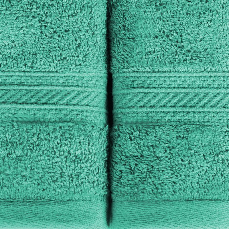 Superior Long Staple 100% Combed Cotton 700GSM 8-Piece Solid Towel Set for Bathroom, Shower, Kitchen-Super Soft, Plush, AssortedTowels, 4 Face/Washcloths, 2 Hand Towels, 2 Bath Towels, Rivulet