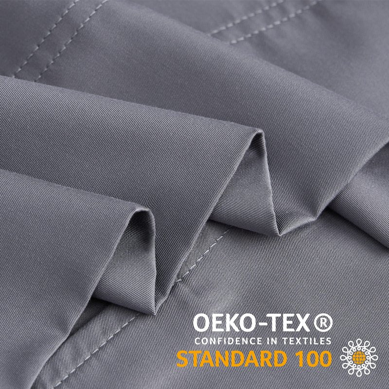 BEDELITE Cooling Pillow Cases for Hot Sleepers & Night Sweats, Rayon Derived from Bamboo, Grey Pillow Cases Queen Size of 2, Breathable and Silky Soft Envelope Pillowcases (20"x30")