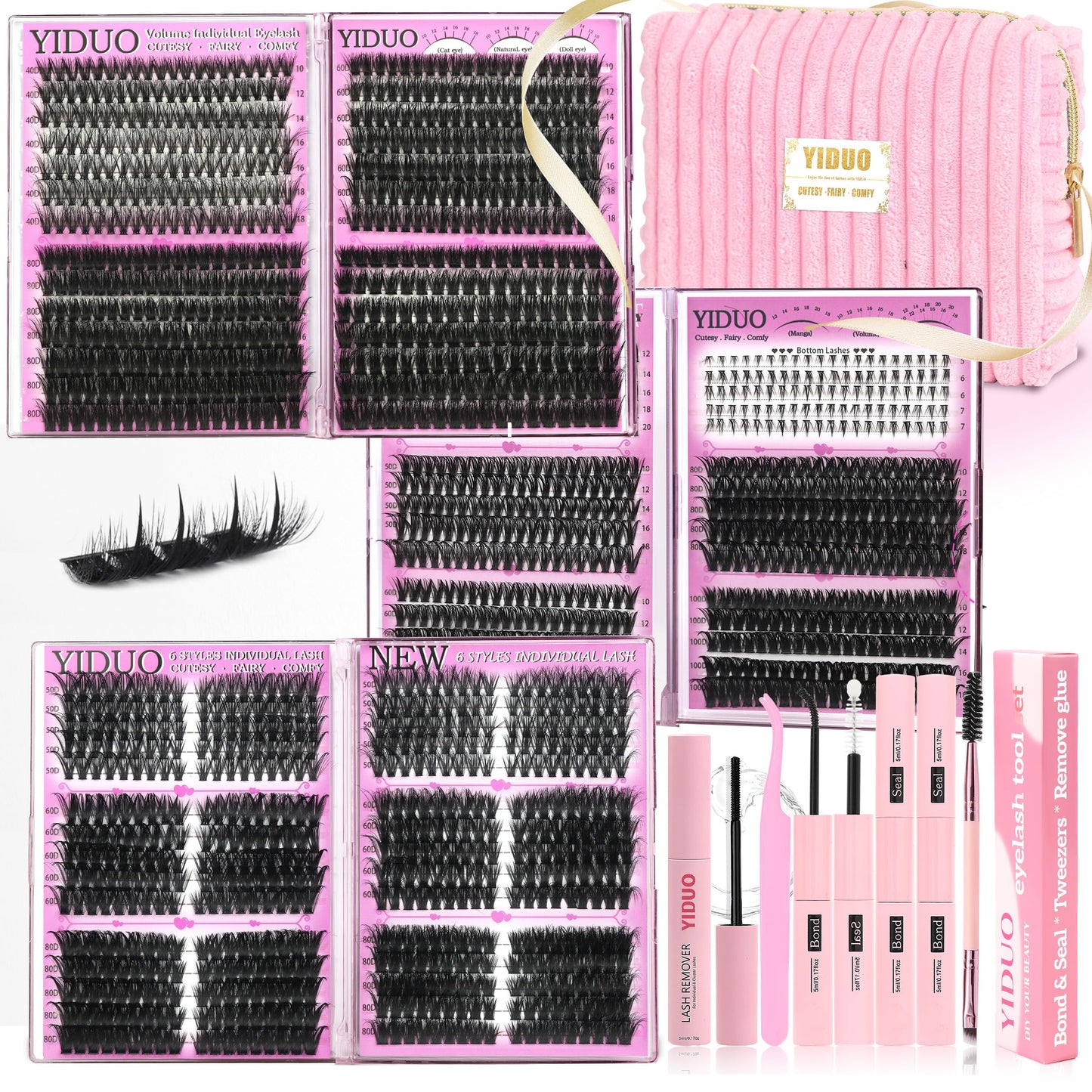 YIDUO Volume Lash Clusters Kit