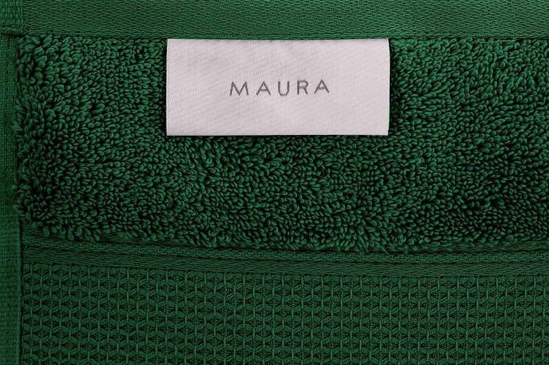 MAURA Hunter Green Hand Towels for Bathroom. Luxury Turkish Cotton Bath Hand Towels Set of 6. Ultra-Soft, Thick & Plush - Dark Green