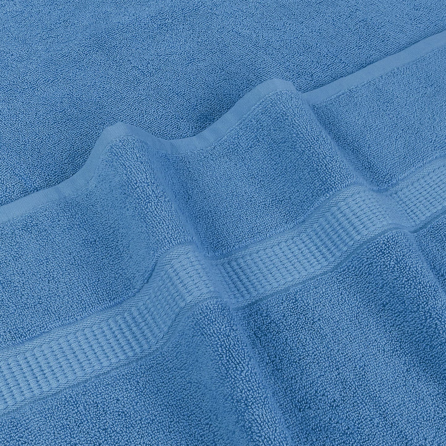 Utopia Towels Luxurious Jumbo Bath Sheet 2 Piece, 600 GSM, 35 by 70 Inches, 100% Ring Spun Cotton, Highly Absorbent and Quick Dry Extra Large Bath Towel, Super Soft Towel, Electric Blue