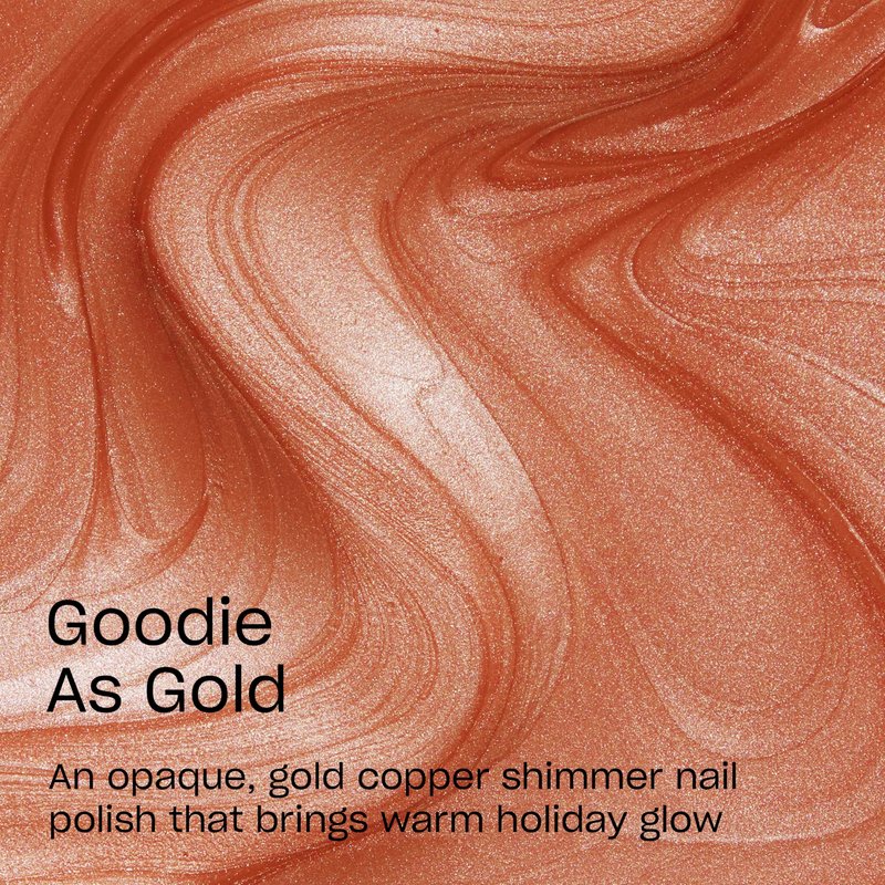 OPI Nail Lacquer Goodie as Gold | Opaque Golden Shimmer Chip Resistant Nail Polish | Amazon Exclusive | Holiday Shades 2025