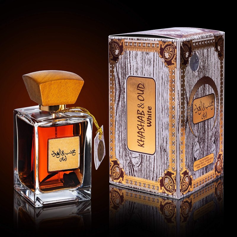 ARABIYAT Khashab & Oud Eau de Parfum – 100ml Arabic Spray for Men and Women, Luxury (White)